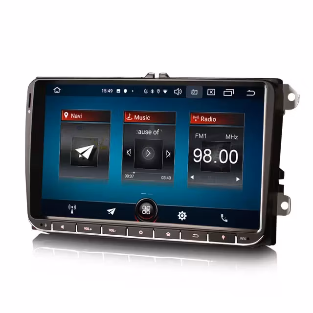 9"android 10 bilstereo Vw golf 5/6/touran/passat B6/b7/jetta (2004--2015) gps wifi carplay android auto blåtand rds Dsp 32gb
