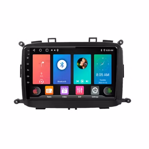 9"android 12  bilstereo  Kia  Carens ( 2014--2017) GPS wifi carplay android auto blåtand rds Dsp RAM:8GB,ROM:128GB,  4GSIM