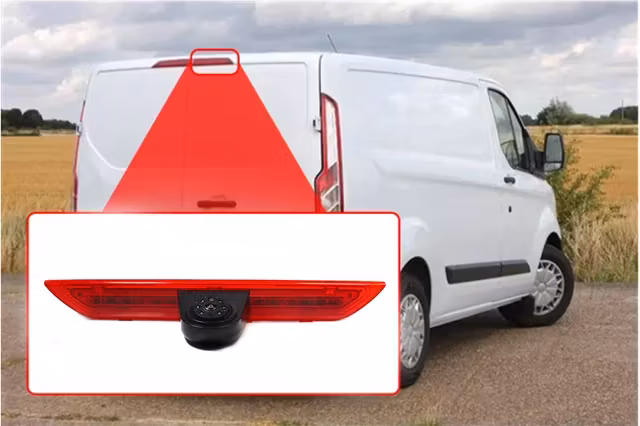 170° bromsljuskamera  Ford transit skåpbil (2015--2020)