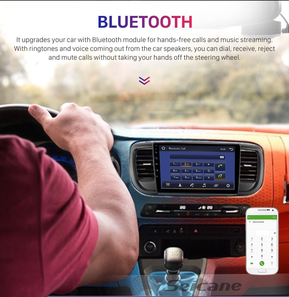9"android 11 bilstereo  Toyota proace ( 2016--2021) gps wifi carplay android auto blåtand rds Dsp 32gb, 4GSIM