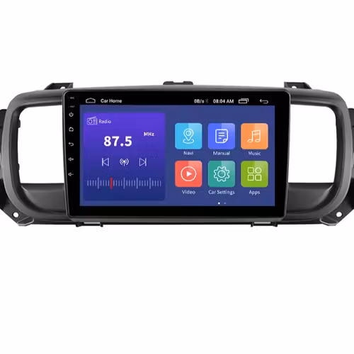 9"android 12  bilstereo  Toyota proace ( 2016--2021) gps wifi carplay android auto blåtand rds Dsp 64gb, 4GSIM