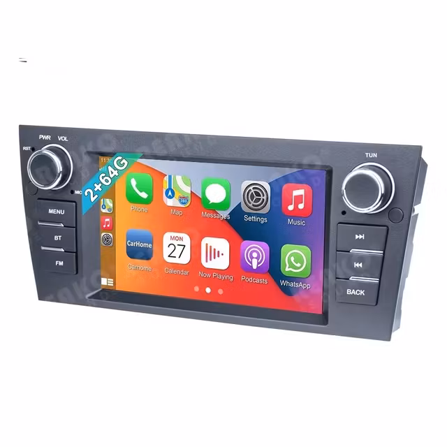 7" Android 10  bilstereo BMW E90,E91,E92,E93( 2006--2012) gps wifi carplay android auto blåtand rds Dsp Ram:2GB, Rom: 32gb