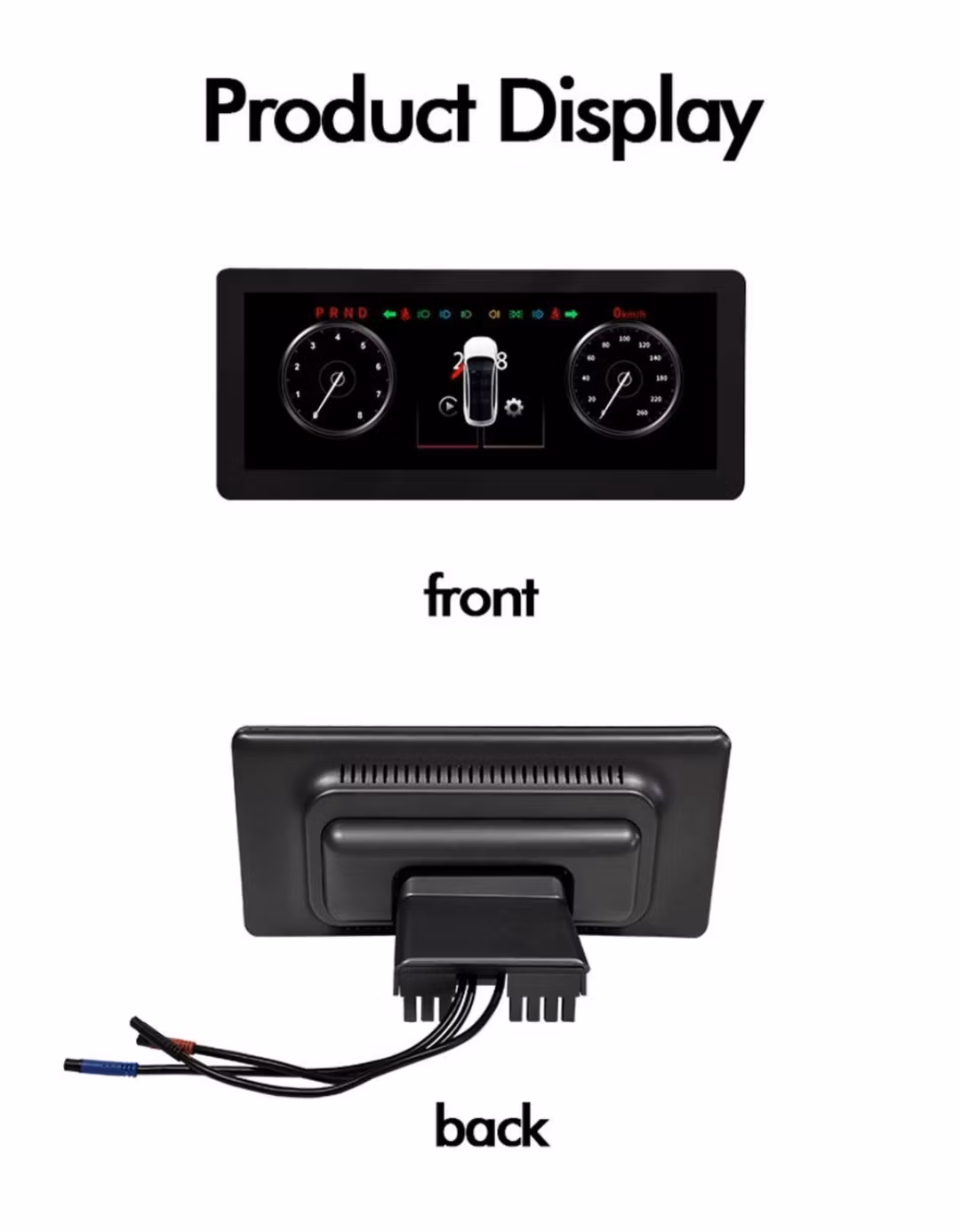 8.8" digital instrument panel Tesla 3/Y ,carplay, android auto   gps