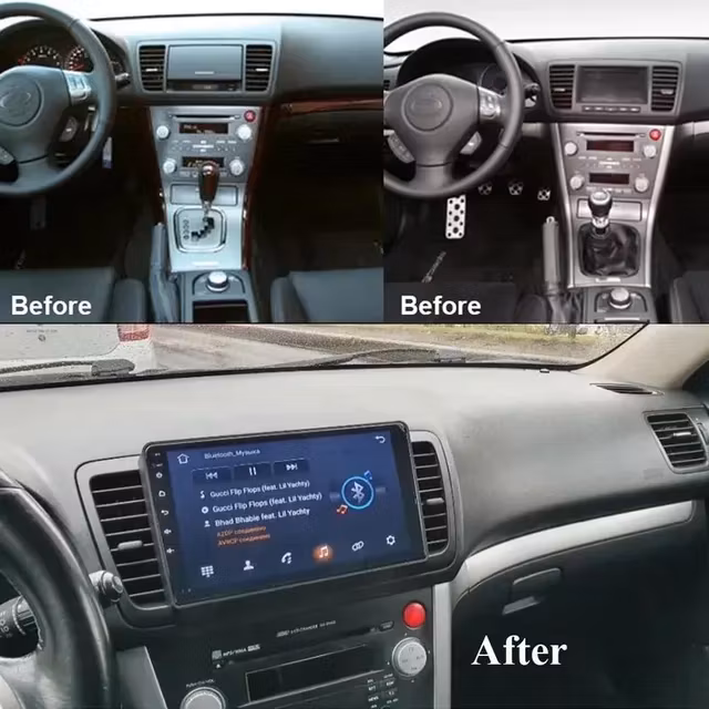 9" android 12 bilstereo  Subaru Legacy/Outback  (2004--2009) gps wifi carplay android auto blåtand rds Dsp RAM: 8GB,ROM;128GB, 4GSIM