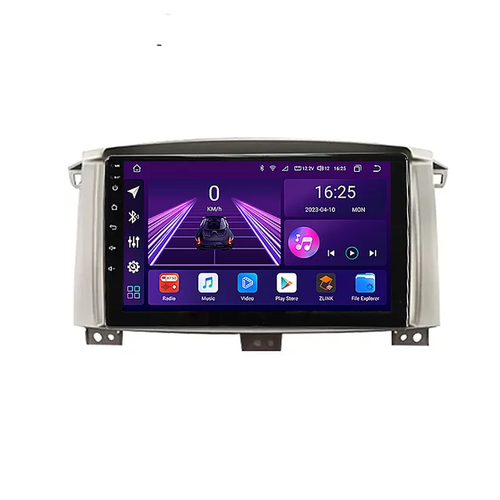 9"android 13 bilstereo  Toyota Land  Cruiser (2003---2008) gps wifi carplay android auto blåtand rds Dsp RAM:4GB, ROM: 64GB, 4GSIM