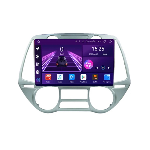 9"android 13 bilstereo Hyundai i20( 2008--2014) gps wifi carplay android auto blåtand rds Dsp  RAM: 8GB, ROM: 128GB,4GSIM