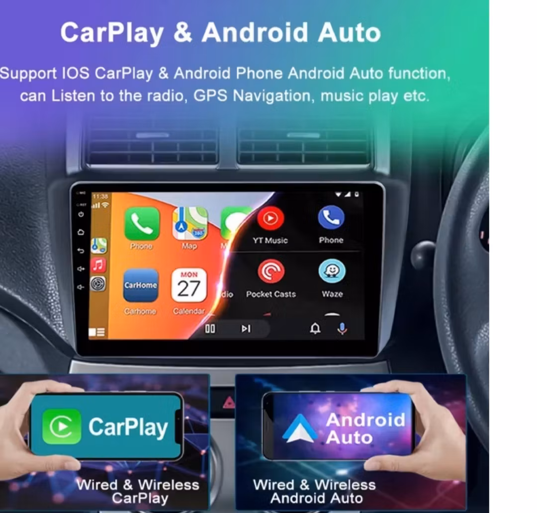 9"android 12 bilstereo  Peugeot 405( 1995--2005) gps wifi carplay android auto blåtand rds Dsp  RAM: 8GB, ROM:128 GB,4G SIM