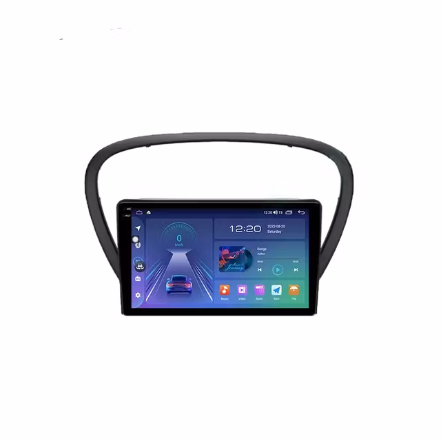 9"android 12, bilstereo  Peugeot 607 ( 2004---2010) gps wifi carplay android auto blåtand rds Dsp RAM:8GB, ROM: 128GB, 4G SIM