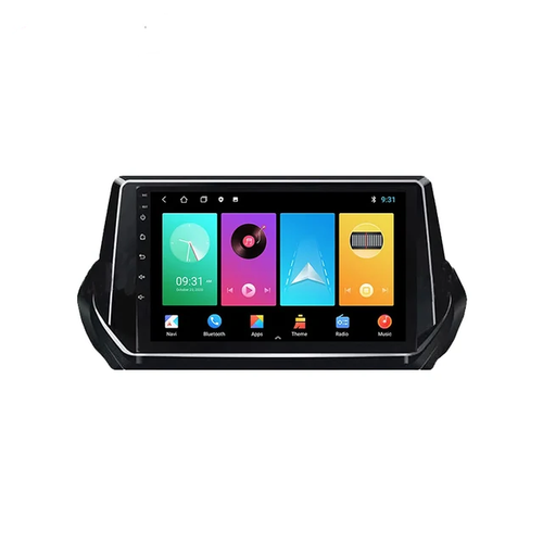 9"android 12,bilstereo Peugeot  2008 208 (2019--2020) gps wifi carplay android auto blåtand rds Dsp RAM:8GB, ROM:128GB, 4G SIM