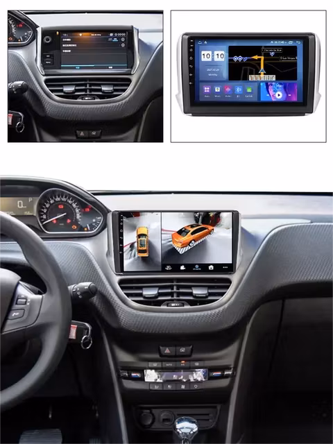 9"android 12,bilstereo Peugeot  2008 208/ 2008/Z9/A94 (2012--2019) gps wifi carplay android auto blåtand rds Dsp RAM: 4GB, ROM:64GB, 4G SIM