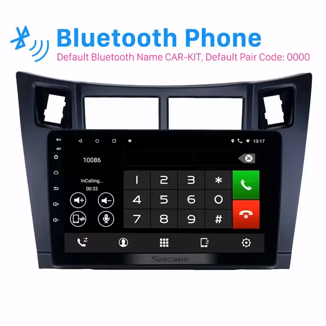 9" android 11, bilstereo  Toypta Yaris vitz( 2005--2011) gps wifi carplay android auto blåtand rds Dsp  Ram: 4GB, Rom: 64GB 4GSIM