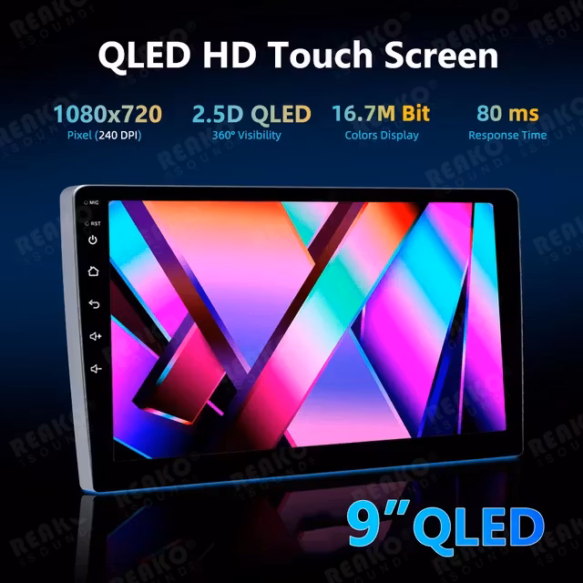 9"android 12, 2Din universal bilstereo, med 4G, 5G wifi,gps, ROM: 64GB,RAM:4GB