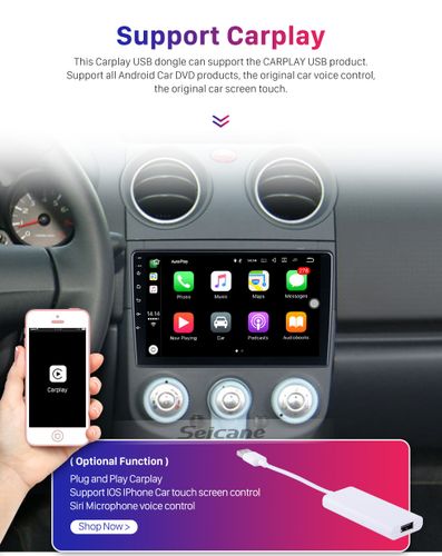 9"android 13  bilstereo  Mitsubishi Colt ( 2005--2013) gps wifi carplay android auto blåtand rds Dsp  Ram: 4GB, ROM: 64GB, 4G LTE