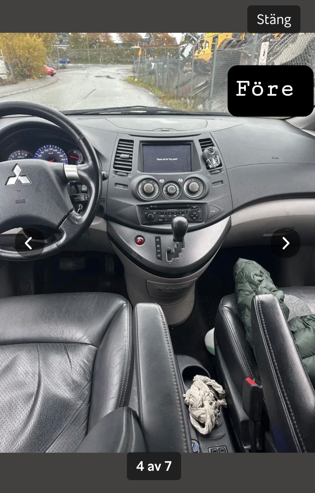 9"android 12 ,bilstereo  Mitsubishi Grandis ( 2003---2011) gps wifi carplay android auto blåtand rds Dsp RAM: 4GB, ROM: 64GB  4G LTE