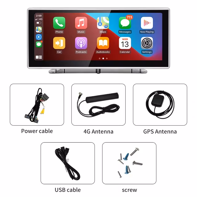 12.3" android 13, bilstereo Audi A4 b9 ,A5 (2017---2021) gps wifi carplay android auto blåtand rds Dsp RAM:8GB, ROM: 128GB,4G  LTE