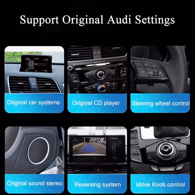 12.3" android 13, bilstereo Audi A4 b9 ,A5 (2017---2021) gps wifi carplay android auto blåtand rds Dsp RAM:8GB, ROM: 128GB,4G  LTE