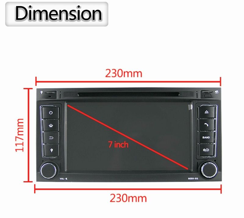 7"android 12,bilstereo dvd spelare  VW MULTIVAN T5( 2003--2015) GPS wifi carplay android auto blåtand rds Dsp RAM:4GB,ROM: 64GB, 4G LTE