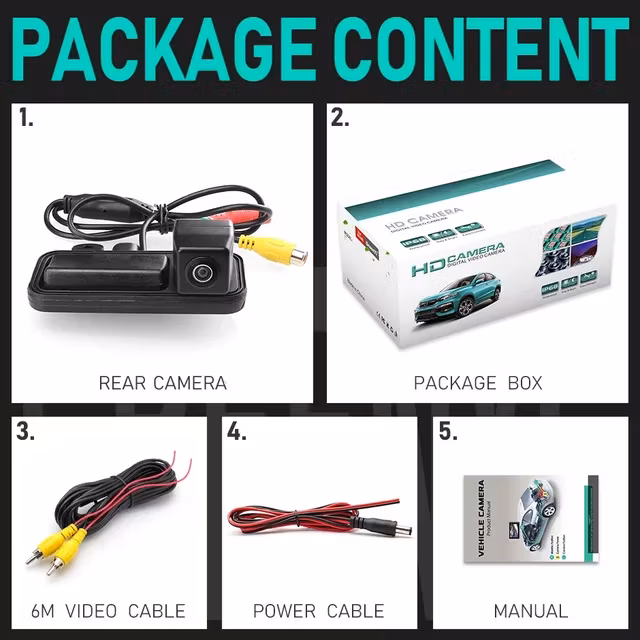 170° backkamera  till android bilstereo,  Mercedes Benz B Class W246 B180 B200 E W212 E Coupe Cabrio W207 C CLC W203 CLA W117 W169