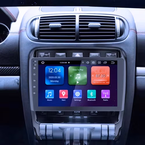 9"android 12. Bilstereo Porsche Cayenne (2003-2010) gps wifi carplay android auto blåtand rds Dsp RAM :8GB,ROM : 128GB 4G LTE