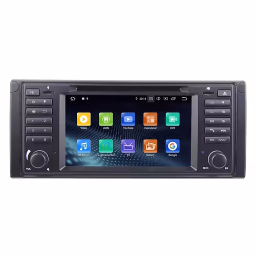 7"android 12 bilstereo med dvd spelare  BMW 5 SERIE E39  ,X5,M5,E53(1996---2007) gps wifi carplay android auto blåtand rds Dsp RAM:4GB ROM: 64GB, 4G LTE