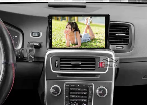 9" android 12, bilstereo  Volvo v60 , s60 (2014--2020)gps carplay android auto blåtand rds Dsp RAM:8GB,  ROM: 128GB, 4G LTE