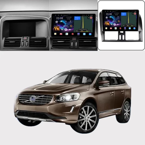 9"android 12, bilstereo  Volvo xc60(2008--2013) wifi, gps ,carplay, blåtand ROM:128GB,RAM:8GB 4G LTE + gratis backkamera