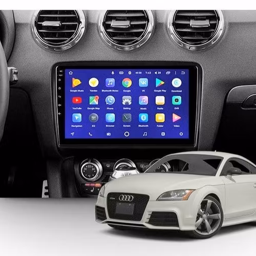 9"android 13 bilstereo  Audi  TT(2006--2011) GPS carplay android auto blåtand rds Dsp RAM 8GB,ROM :256GB,4G LTE LTE