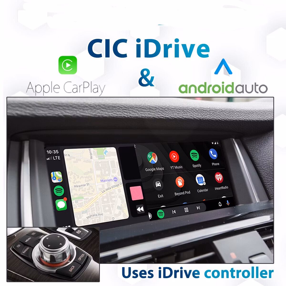 10,25" android 12 original bilstereo BMW X3/X4 F25/F26 (2011---2013) CIC system,gps  wifi carplay android auto blåtand rds Dsp RAM:4GB ROM: 64GB 4G