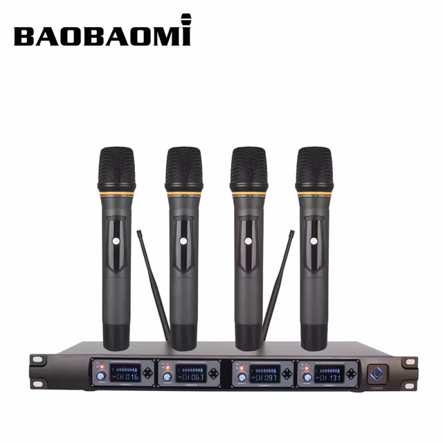 4 kanal trådlöst mikrofon system