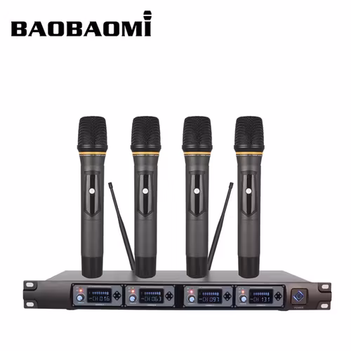 4 kanal trådlöst mikrofon system