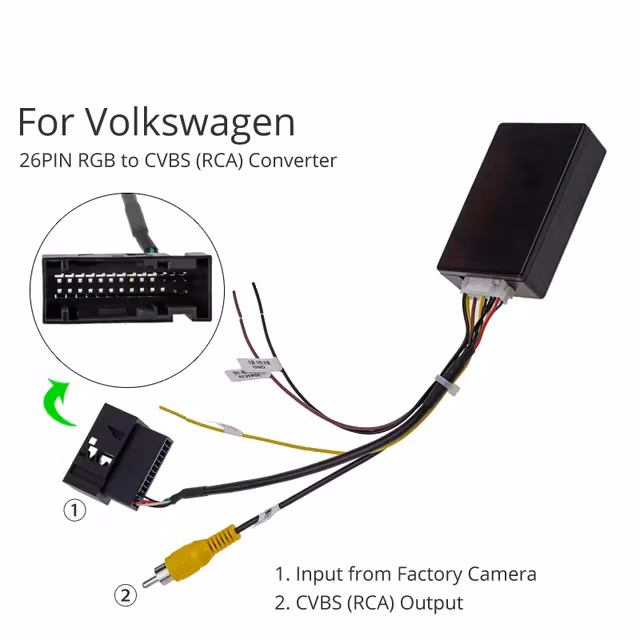Vw original Backkamera  till rca adapter