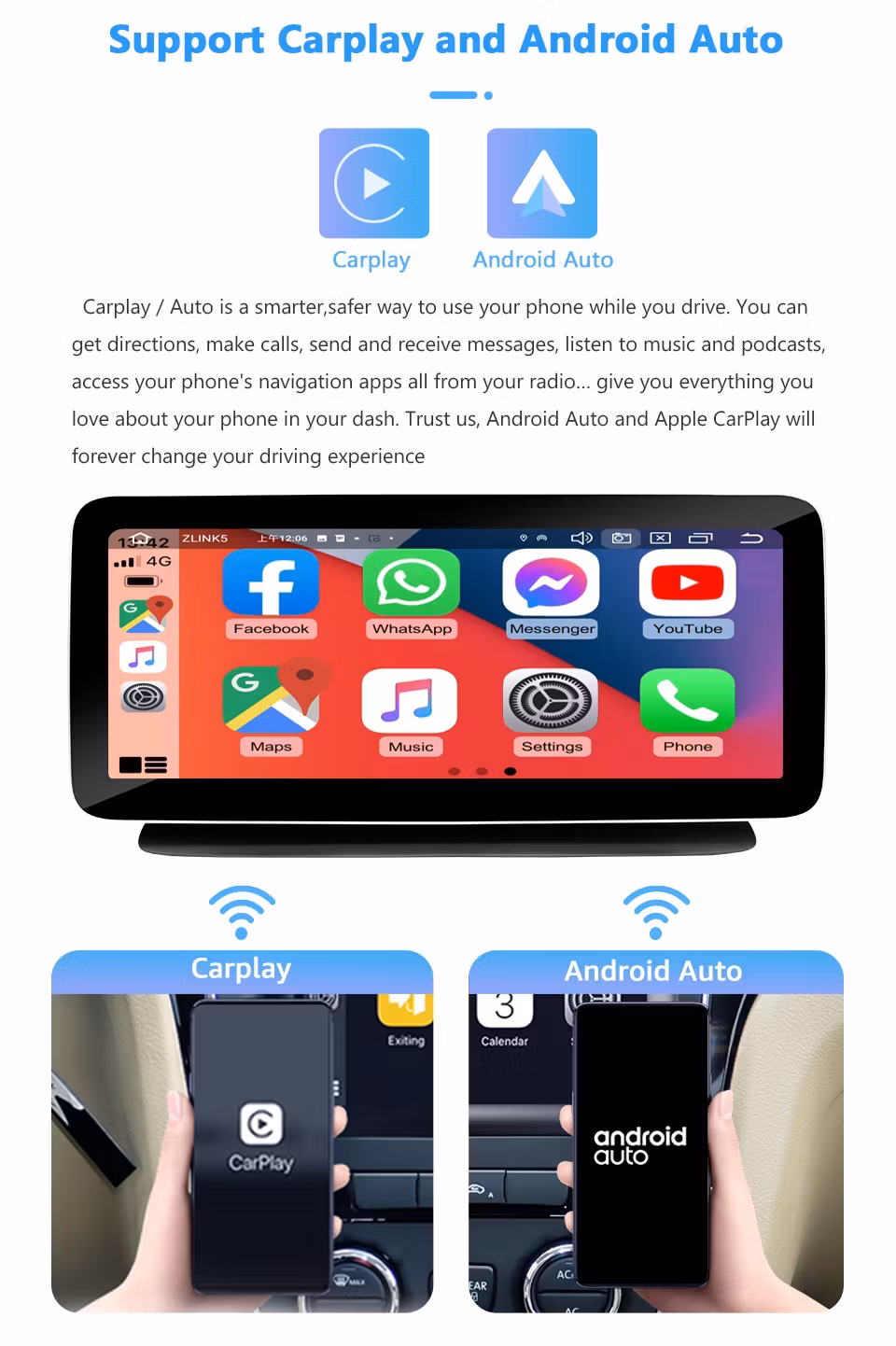 12.3" android 12 Mercedes Benz SLK- R172 ( 2011-20115) Gps wifi carplay android auto blåtand rds Dsp RAM:4GB  ROM:64GB, 4G LTE