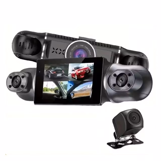 4 kanal Dash-kamera med wifi gps, Dvr hd kamera