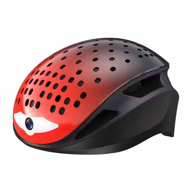 Smart cykel hjälm med kamera 1080P+kortplats+WIFI+BT+LED