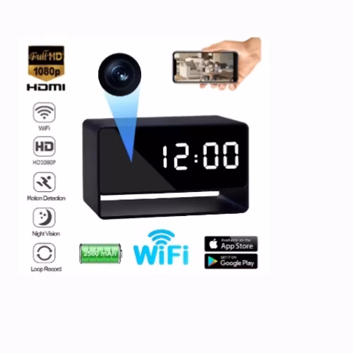 Bordklocka med wifi kamera