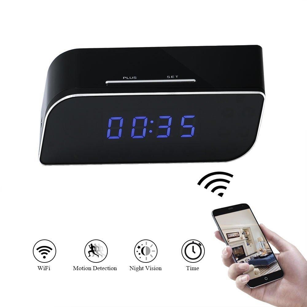 WiFi 1080P Smart klockkamera med nattseende