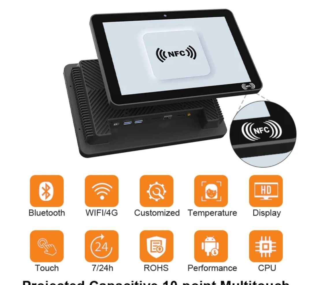 7" pekskärm Vattentät 12volt marin pc android 11, RAM: 4GB, ROM: 64 GB, wifi,4G,bluetooth