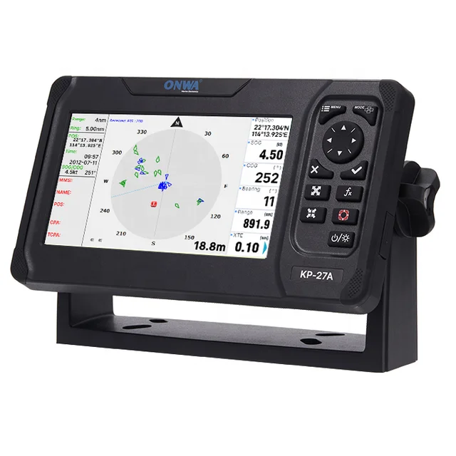 5" GPS-sjökortsplotter med inbyggd ekolod och klass B+ AIS-transponder