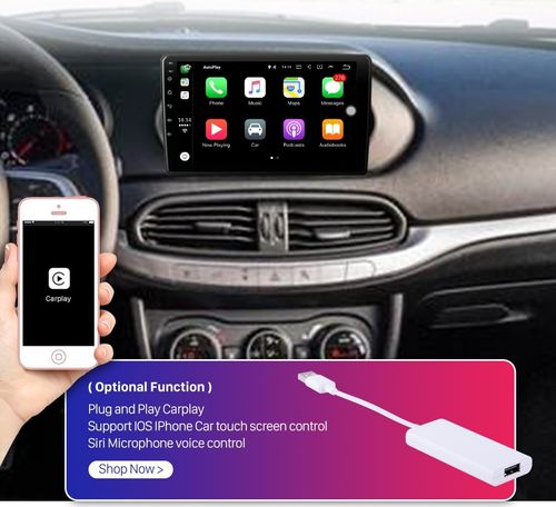 9" android 12 bilstereo  Fiat Tipo ,(2015--2020) gps wifi carplay android auto blåtand rds Dsp RAM:4GB,  ROM:64GB, 4G LTE