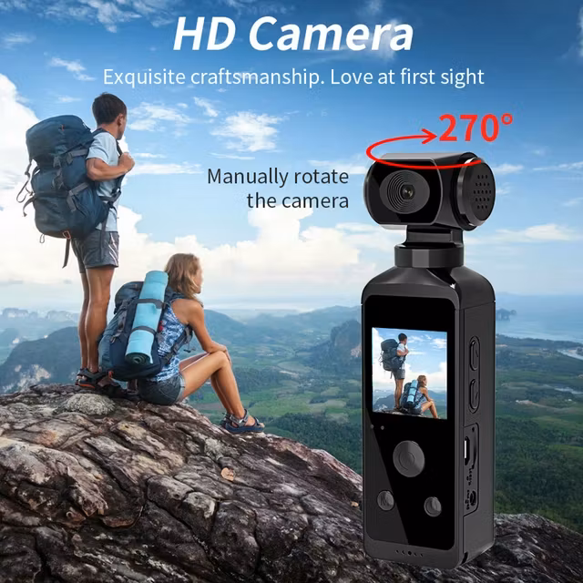 Vattentät dykarens wifi  & mörkerseende  mini pocket action 4K ultra HD videokamera