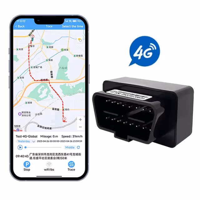 ODB2 med wifi, gps spårning  4G sim