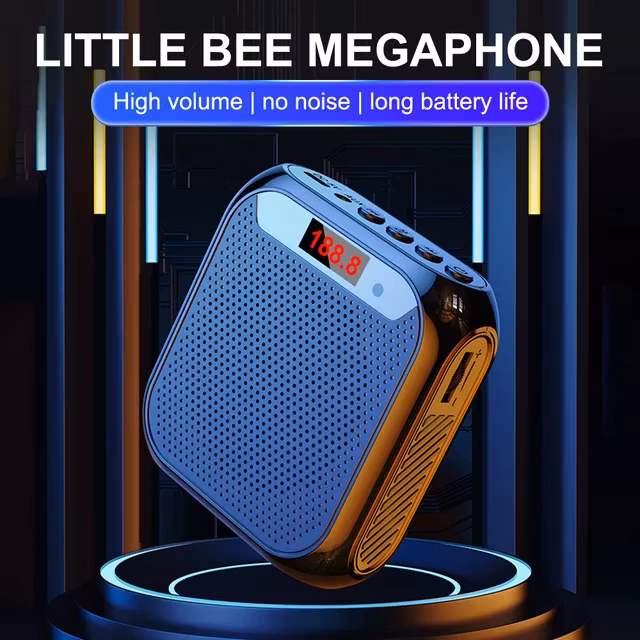 Mini professionnel  megafon med inspelning