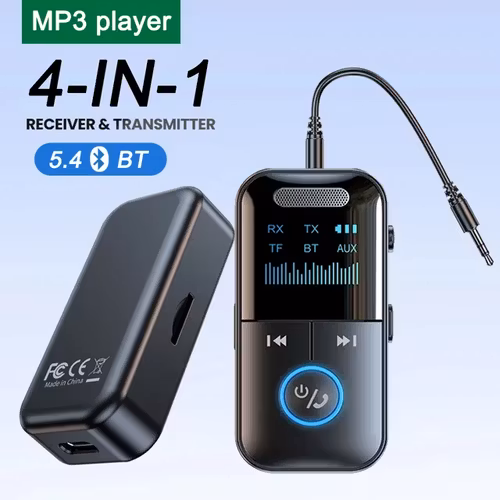 4i1 digital MP3 spelare med Bluetooth, aux in/out