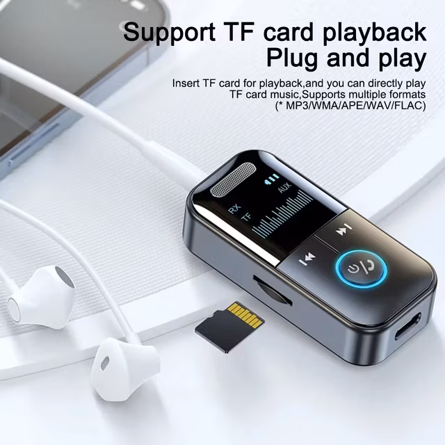 4i1 digital MP3 spelare med Bluetooth, aux in/out