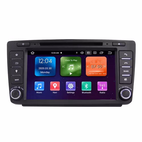7" android 12 bilstereo dvd spelare  Skoda Octavia (2009~2013) Skoda Yeti (2008~2014) gps wifi carplay android auto blåtand rds Dsp RAM:4GB,ROM: 64 GB, 4G