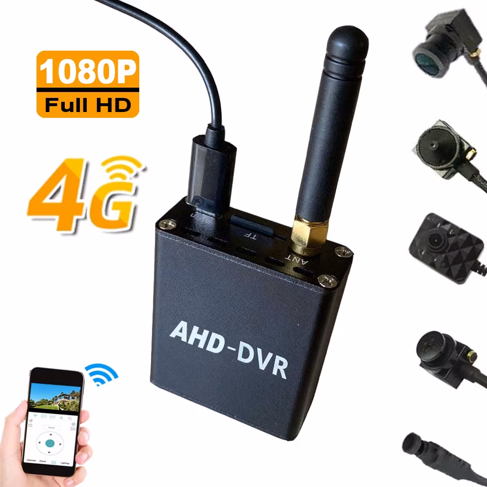 4G Sim trådlös DVR-övervakning Minikamerasystem
