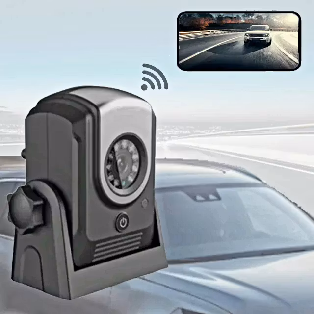 Wifi ,batteri driven magnetisk vattentät  backkamera 2100mAhm