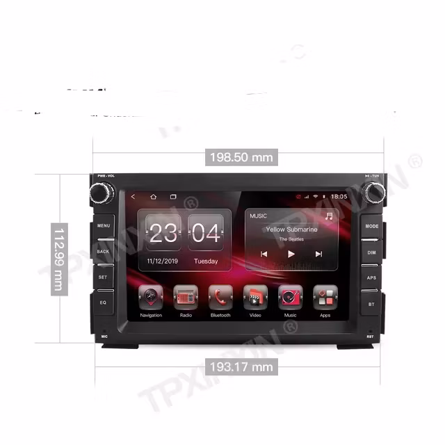 7"android 12 bil dvd spelare  Kia Venga (2010--2016) gps wifi carplay android auto blåtand rds Dsp RAM: 2GB, ROM:32 GB