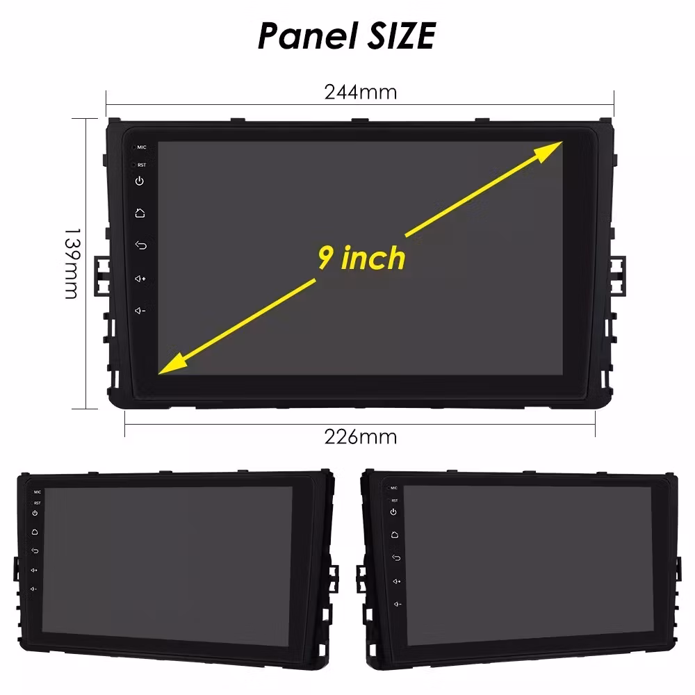 9"android 12 bilstereo  VW  T-Cross  ( 2018----2021) gps wifi carplay android auto blåtand rds Dsp RAM:4GB, ROM: 64GB, 4G LTE