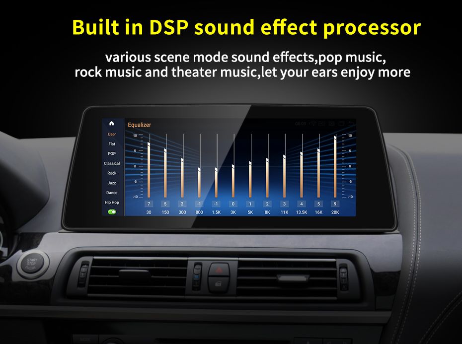12..3" android 13 bilstereo BMW 6er F12 ( 2010---2017) gps wifi carplay android auto blåtand rds Dsp RAM :8GB,ROM :128Gb,4G LTE, Qualcomm snapdragon 668S processor